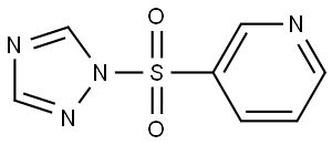 Pyridine, 3-(1H-1,2,4-triazol-1-ylsulfonyl)- Structure