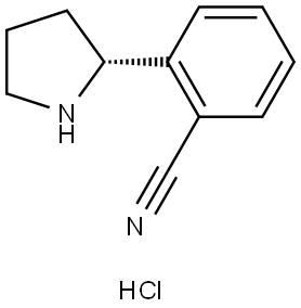 (R)-2-(pyrrolidin-2-yl)benzonitrile hydrochloride Structure