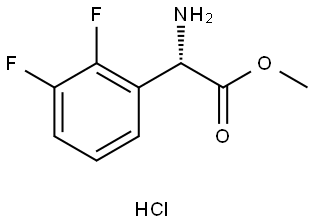 methyl (S)-2-amino-2-(2,3-difluorophenyl)acetate hydrochloride Structure