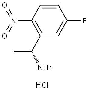 (R)-1-(5-fluoro-2-nitrophenyl)ethan-1-amine hydrochloride Structure