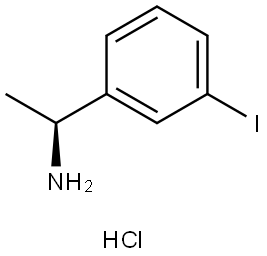 (S)-1-(3-Iodophenyl)ethan-1-amine hydrochloride 구조식 이미지