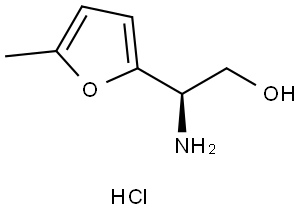 2-Furanethanol, β-amino-5-methyl-, hydrochloride (1:1), (βR)- Structure