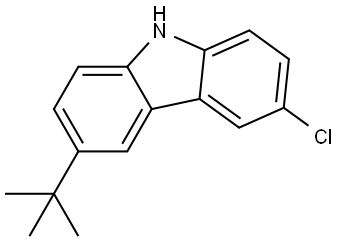 9H-Carbazole, 3-chloro-6-(1,1-dimethylethyl)- Structure