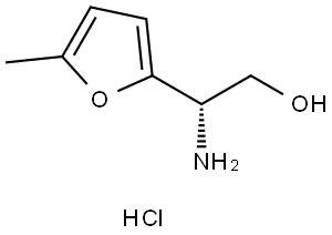 2-Furanethanol, β-amino-5-methyl-, hydrochloride (1:1), (βS)- Structure