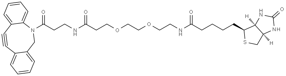 DBCO-NHCO-PEG2-Biotin Structure