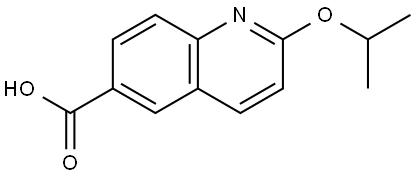 2-isopropoxyquinoline-6-carboxylic acid Structure