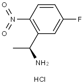 (S)-1-(5-fluoro-2-nitrophenyl)ethan-1-amine hydrochloride Structure