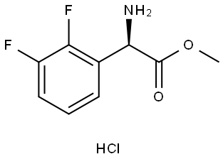 methyl (R)-2-amino-2-(2,3-difluorophenyl)acetate hydrochloride Structure