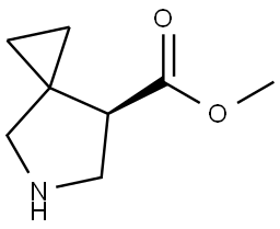 5-Azaspiro[2.4]heptane-7-carboxylic acid, methyl ester, (7R)- Structure