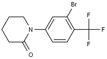 2-Piperidinone, 1-[3-bromo-4-(trifluoromethyl)phenyl]- Structure