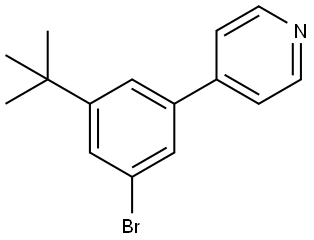 4-(3-bromo-5-(tert-butyl)phenyl)pyridine 구조식 이미지
