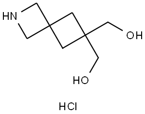 2-Azaspiro[3.3]heptane-6,6-dimethanol, hydrochloride (1:1) Structure