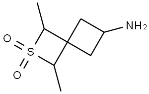 6-Amino-1,3-dimethyl-2-thiaspiro[3.3]heptane 2,2-dioxide Structure