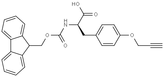 N-Fmoc-O-(2-propyn-1-yl)-D-tyrosine Structure