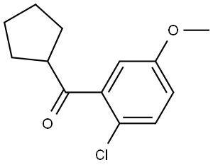 Methanone, (2-chloro-5-methoxyphenyl)cyclopentyl- Structure