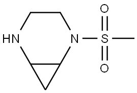 2-(Methylsulfonyl)-2,5-diazabicyclo[4.1.0]heptane Structure