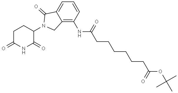 Lenalidomide-CO-C6-COO(t-Bu) 구조식 이미지