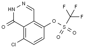 8-Chloro-1-oxo-1,2-dihydrophthalazin-5-yl trifluoromethanesulfonate Structure