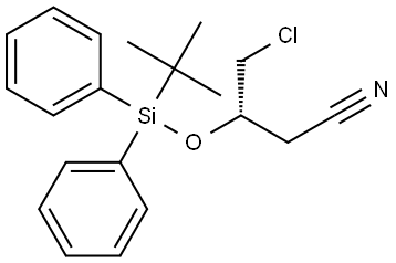 (S)-3-[(tert-Butyldiphenylsilyl)oxy]-4-chlorobutanenitrile Structure