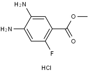 Methyl 4,5-diamino-2-fluorobenzoate (hydrochloride) Structure