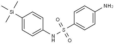 Benzenesulfonamide, 4-amino-N-[4-(trimethylsilyl)phenyl]- Structure