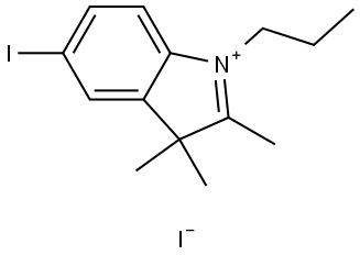 5-iodo-2,3,3-trimethyl-1-propyl-3H-indol-1-ium iodide Structure