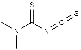 N,N-Dimethylthiocarbamoyl Isothiocyanate 구조식 이미지