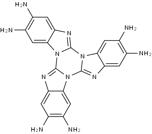 2,3,8,9,14,15-hexaaminotribenzimidazole Structure