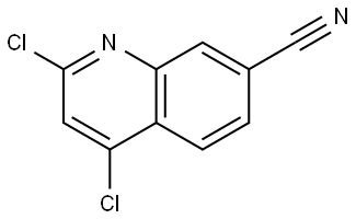 7-Quinolinecarbonitrile, 2,4-dichloro- Structure