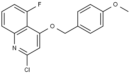 2-Chloro-5-fluoro-4-((4-methoxybenzyl)oxy)quinoline Structure