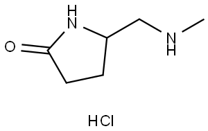 5-((methylamino)methyl)pyrrolidin-2-one hydrochloride Structure