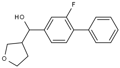 (2-fluoro-[1,1'-biphenyl]-4-yl)(tetrahydrofuran-3-yl)methanol Structure