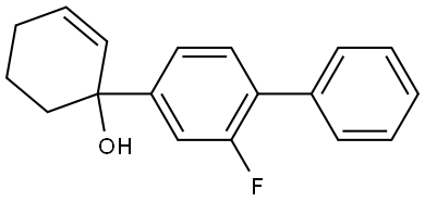 3'-fluoro-1,2,3,4-tetrahydro-[1,1':4',1''-terphenyl]-1-ol Structure