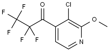 1-(3-chloro-2-methoxypyridin-4-yl)-2,2,3,3,3-pentafluoropropan-1-one Structure