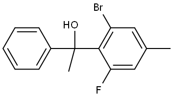 1-(2-bromo-6-fluoro-4-methylphenyl)-1-phenylethanol Structure