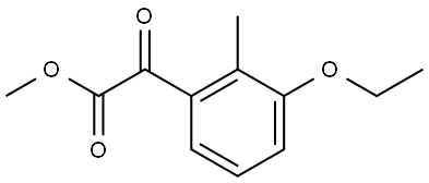 methyl 2-(3-ethoxy-2-methylphenyl)-2-oxoacetate Structure