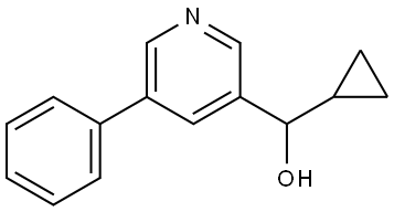 cyclopropyl(5-phenylpyridin-3-yl)methanol Structure