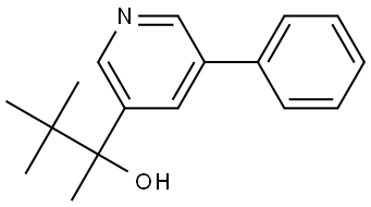 3,3-dimethyl-2-(5-phenylpyridin-3-yl)butan-2-ol Structure