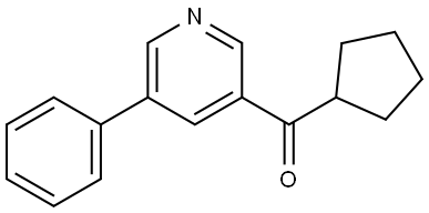 cyclopentyl(5-phenylpyridin-3-yl)methanone Structure