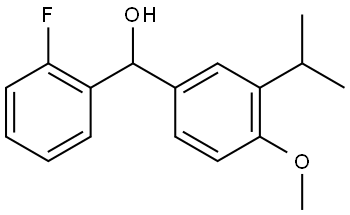 (2-fluorophenyl)(3-isopropyl-4-methoxyphenyl)methanol Structure