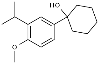 1-(3-isopropyl-4-methoxyphenyl)cyclohexanol Structure