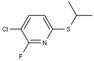 3-chloro-2-fluoro-6-(isopropylthio)pyridine Structure