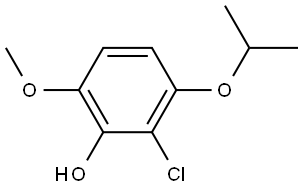 2-chloro-3-isopropoxy-6-methoxyphenol Structure