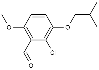 2-chloro-3-isobutoxy-6-methoxybenzaldehyde Structure