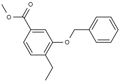 methyl 3-(benzyloxy)-4-ethylbenzoate Structure