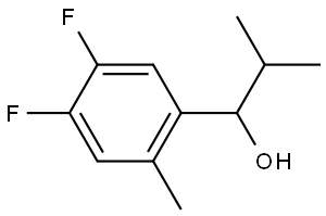 1-(4,5-difluoro-2-methylphenyl)-2-methylpropan-1-ol Structure