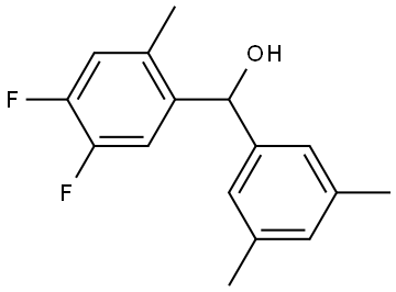 (4,5-difluoro-2-methylphenyl)(3,5-dimethylphenyl)methanol Structure