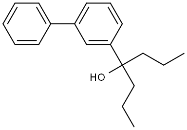 4-([1,1'-biphenyl]-3-yl)heptan-4-ol Structure