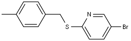 5-bromo-2-((4-methylbenzyl)thio)pyridine Structure