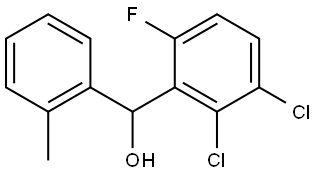 (2,3-dichloro-6-fluorophenyl)(o-tolyl)methanol Structure